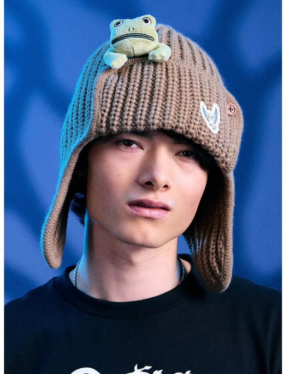Over The Garden Wall Frog Knit Trapper Hat NEW